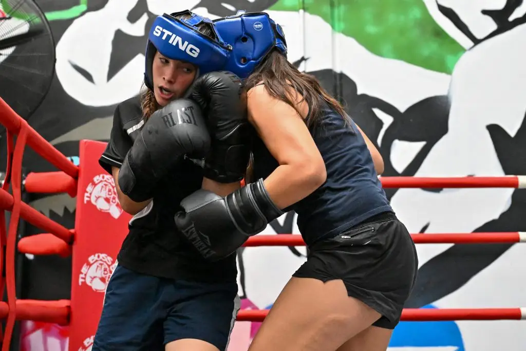 The Boss Boxing Students sparring